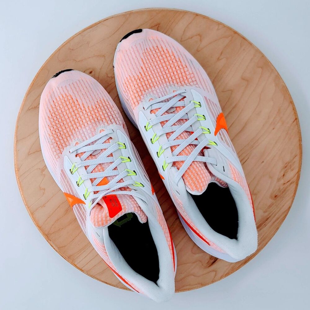 Nike Air Zoom Pegasus 39 White Bright Crimson Running Shoes Men’s 8 - Picture 9 of 12